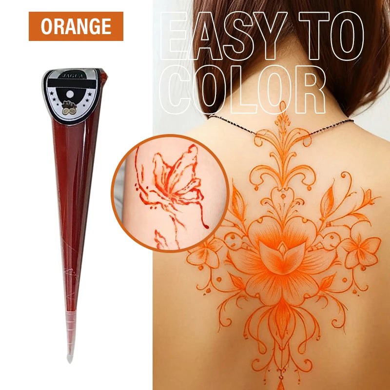 Temporary Henna Body Art Tattoo Paste Cone