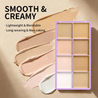 8-Color Professional Cream Concealer and Contour Palette