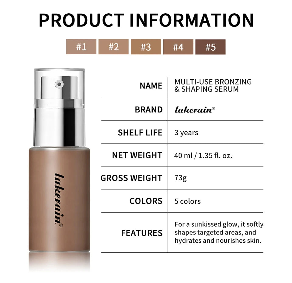 Multi-Use Bronzing and Shaping Serum for Natural Glow - 18