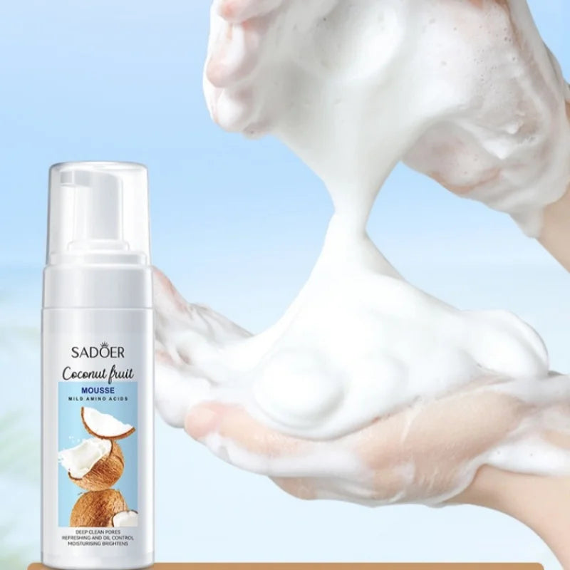 Gentle Coconut Amino Acid Facial Cleansing Mousse - 4