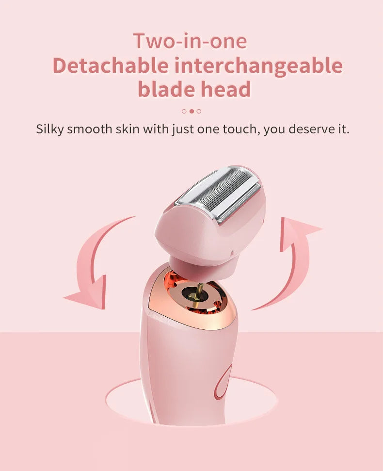 Pain-Free Electric Shaver for Women Body and Facial Hair - 10