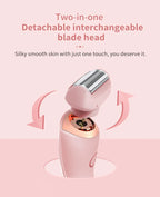 Pain-Free Electric Shaver for Women Body and Facial Hair