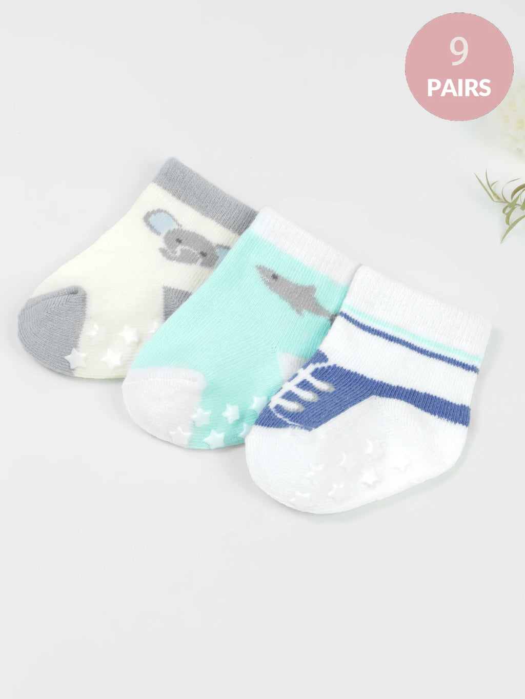 Anti-Slip Cotton Socks for Newborns and Infants
