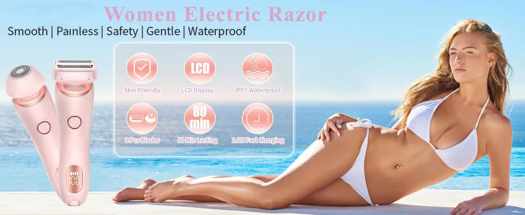 Painless Electric Hair Removal Shaver for Women