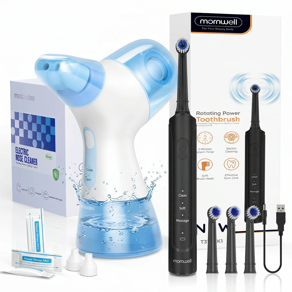 Electric Nasal Irrigator and Sonic Toothbrush Care Kit