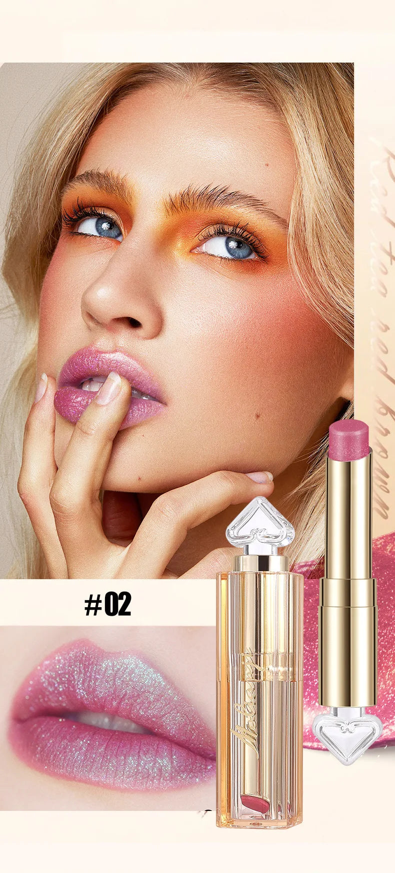 Long-Lasting Pearlescent Color-Changing Lipstick