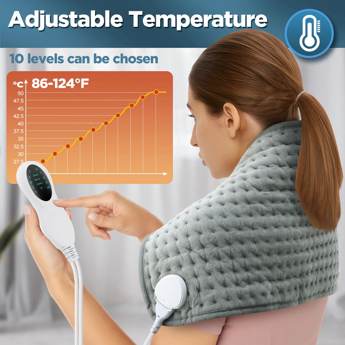 Electric Heating Pad for Back and Muscle Relief