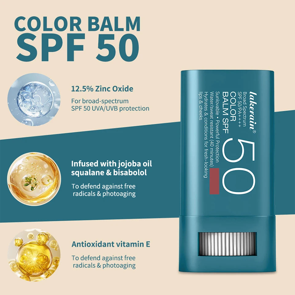 Hydrating SPF 50 Sunscreen Blush Balm Stick