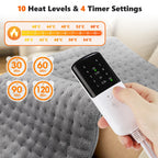 Electric Flannel Heating Pad for Pain Relief and Muscle Relaxation