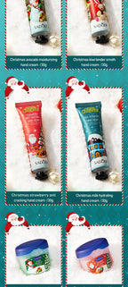 Christmas Moisturizing Hand Cream and Lip Balm Gift Set