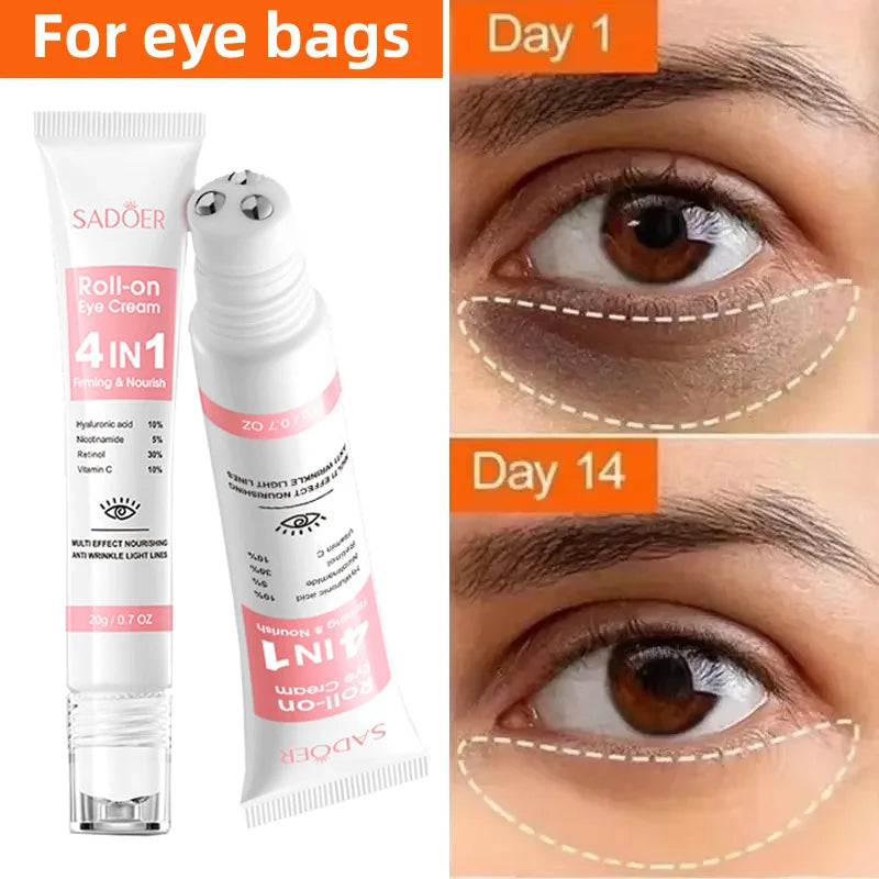 Retinol Anti-Aging Roll-On Eye Cream for Dark Circles