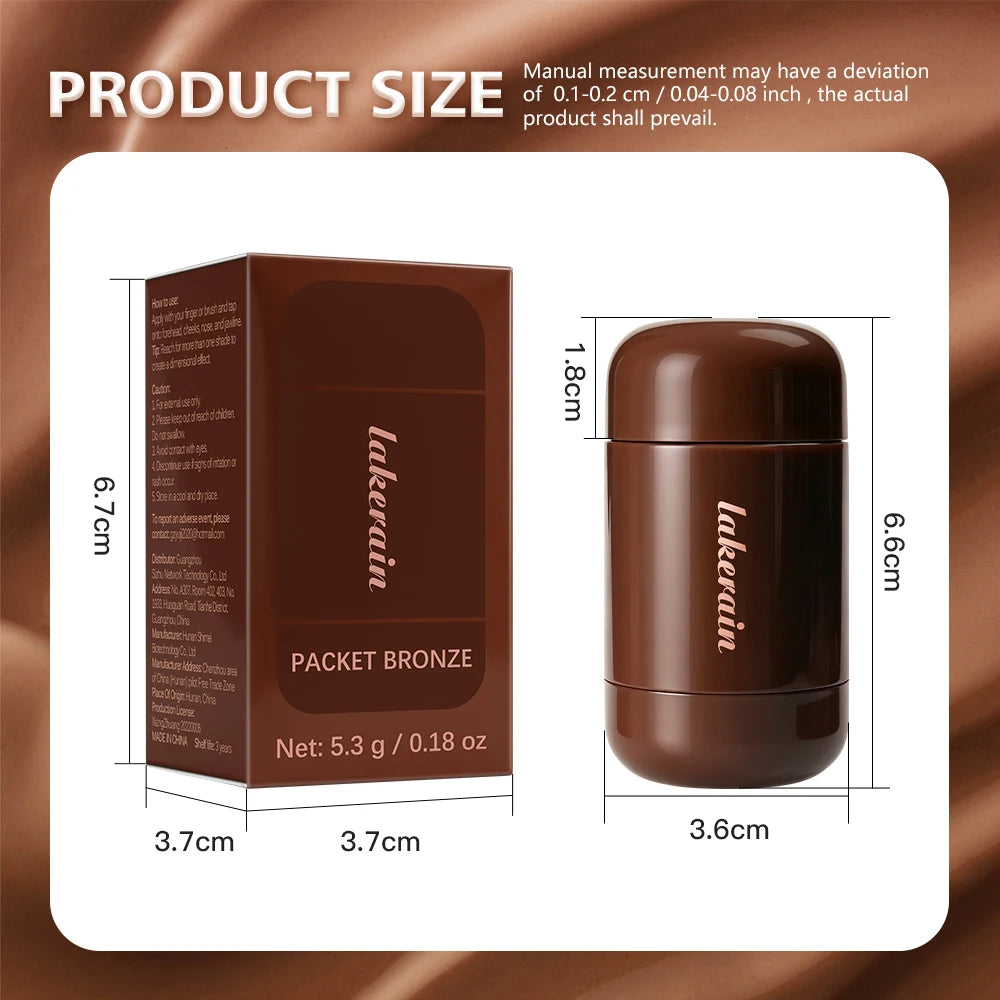 Cream Bronzer Contour Stick for Sculpted Face Makeup