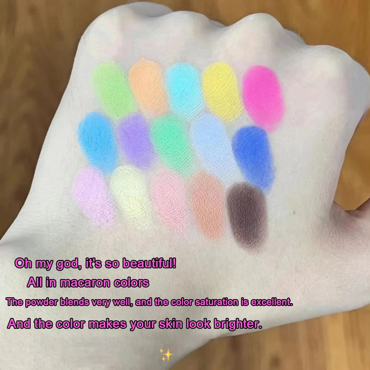 15-Color Shimmer and Matte Eyeshadow Makeup Palette