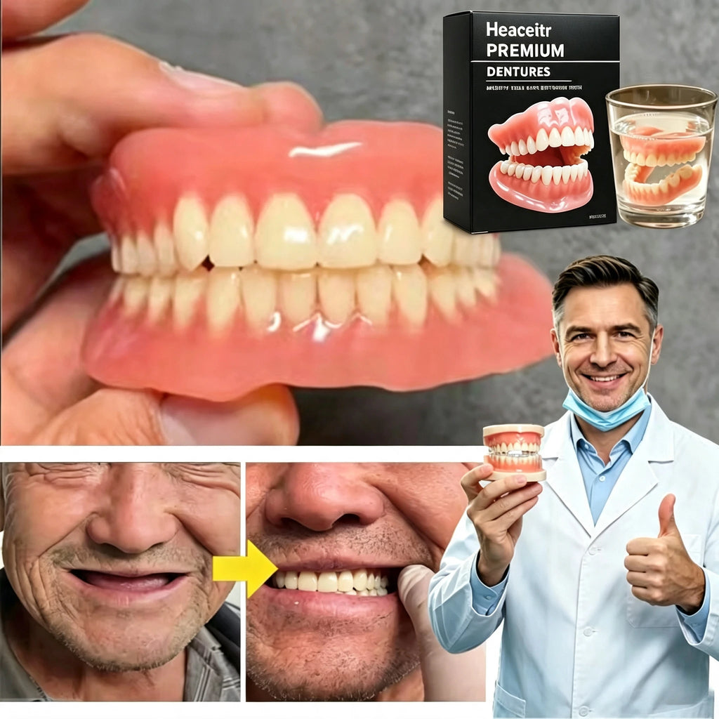 Custom Fit Silicone Cosmetic Dentures