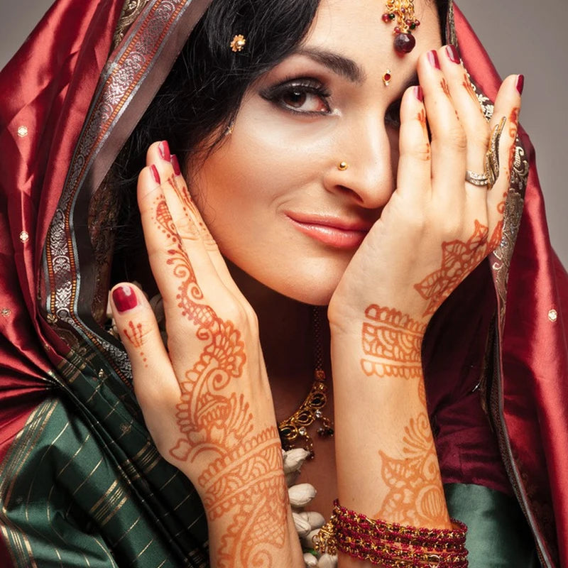 Natural Henna Tattoo Paste for Temporary Body Art