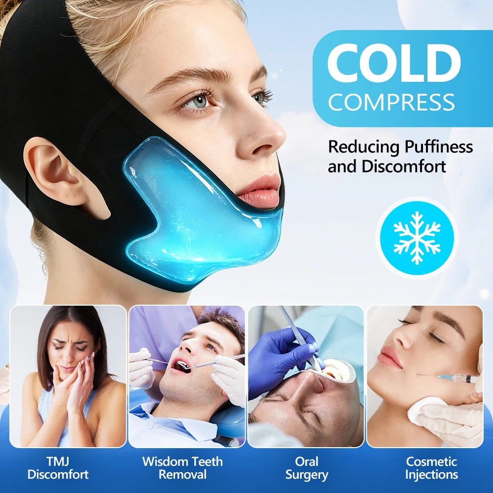 Hot and Cold V-Line Facial Lifting and Recovery Bandage