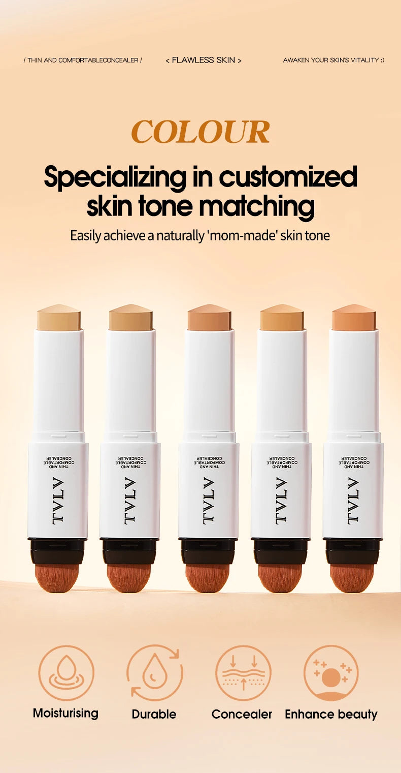 Double-Ended Face Concealer with Built-in Blending Brush - 13