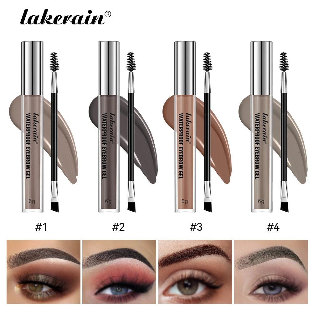 Waterproof Eyebrow Gel Set for Natural Long-Lasting Brows