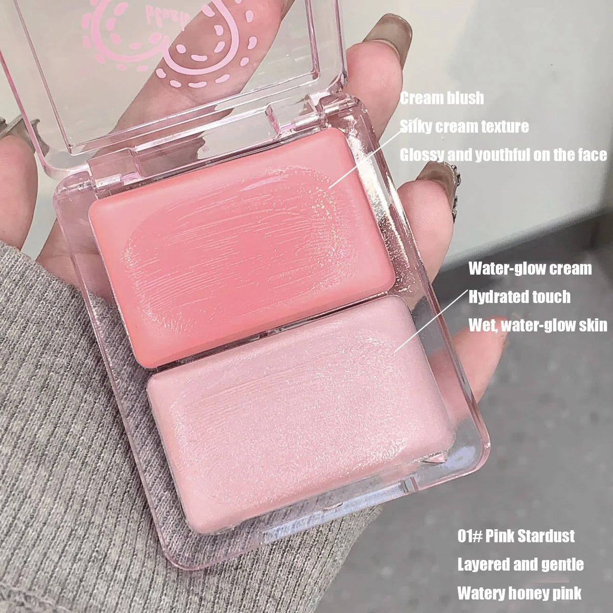 Two-Tone Jelly Cream Blush for Radiant Glow