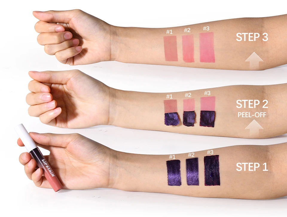 Waterproof Peel-Off Lip Stain for Long-Lasting Color