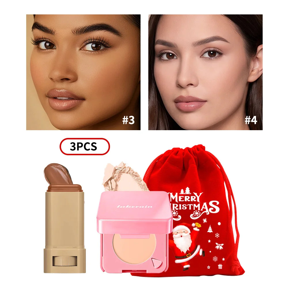 Matte Foundation and Setting Powder Makeup Set
