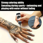 Temporary Black Henna Tattoo Gel for Festivals and Body Art
