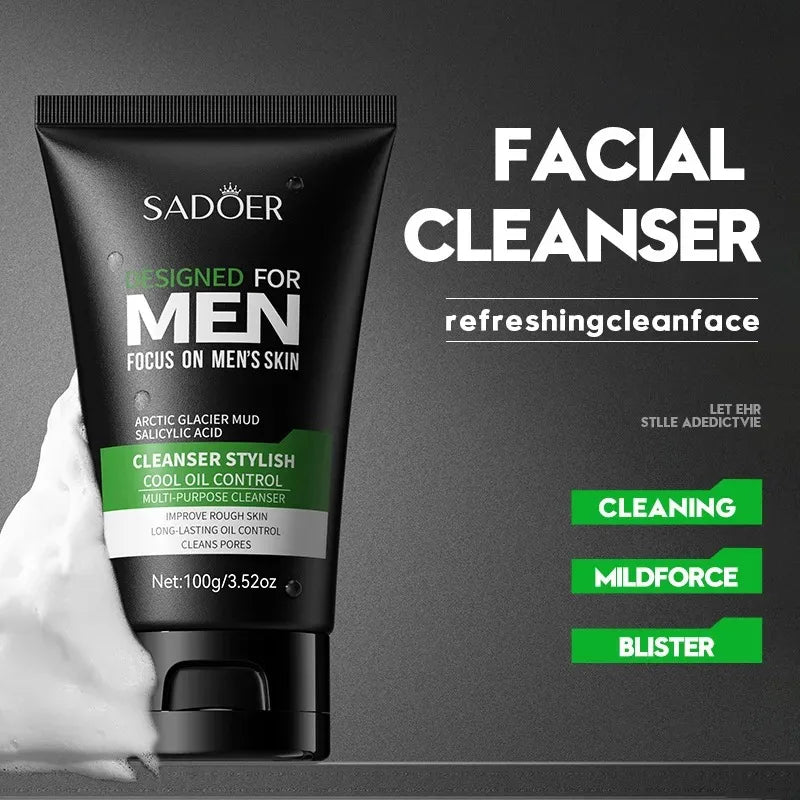 Oil Control Facial Cleanser for Men - 3