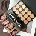 15-Color Professional Face Concealer Palette for Flawless Skin