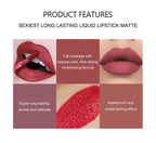Long-Lasting Waterproof Matte Liquid Lipstick