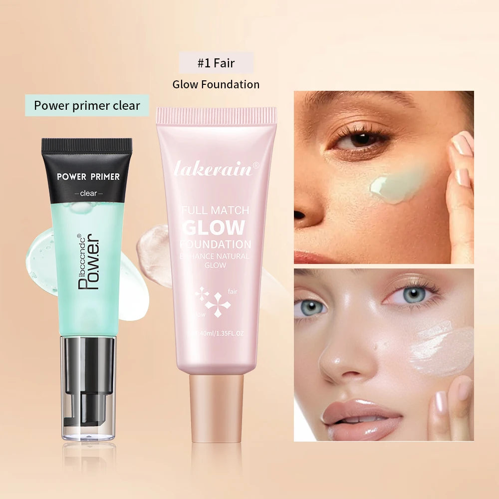 Hydrating Primer and Glow Foundation Makeup Set
