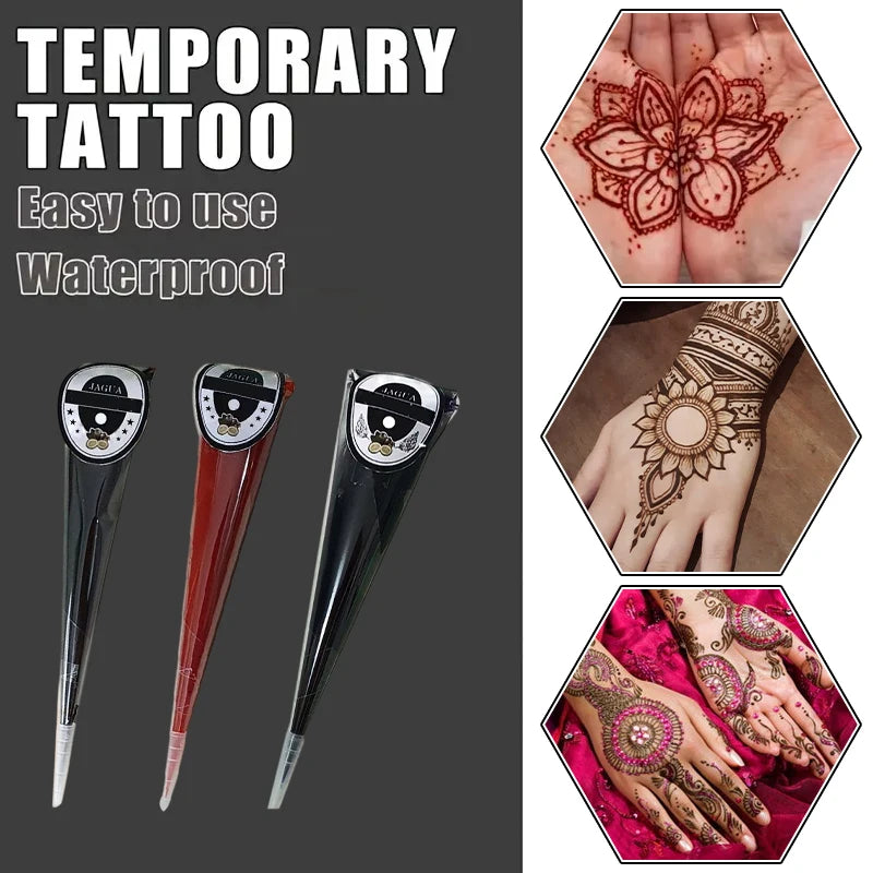 Temporary Henna Body Art Tattoo Paste Cone - 6