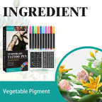 Temporary Tattoo Marker Pen Set with Stencils
