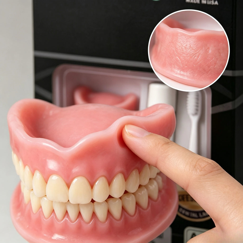 Instant Comfort Moldable Denture Set for Natural Smile