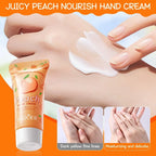 Peach Moisturizing Hand Cream and Lip Balm Set