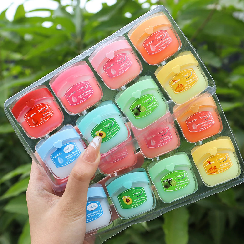 16-Piece Fruity Moisturizing Lip Balm Set