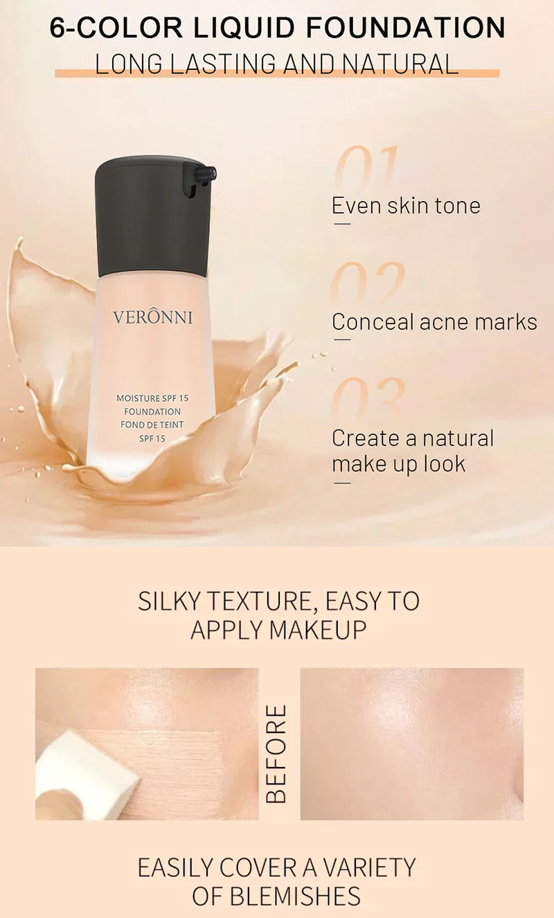 Full Coverage Moisturizing Foundation for Flawless Skin