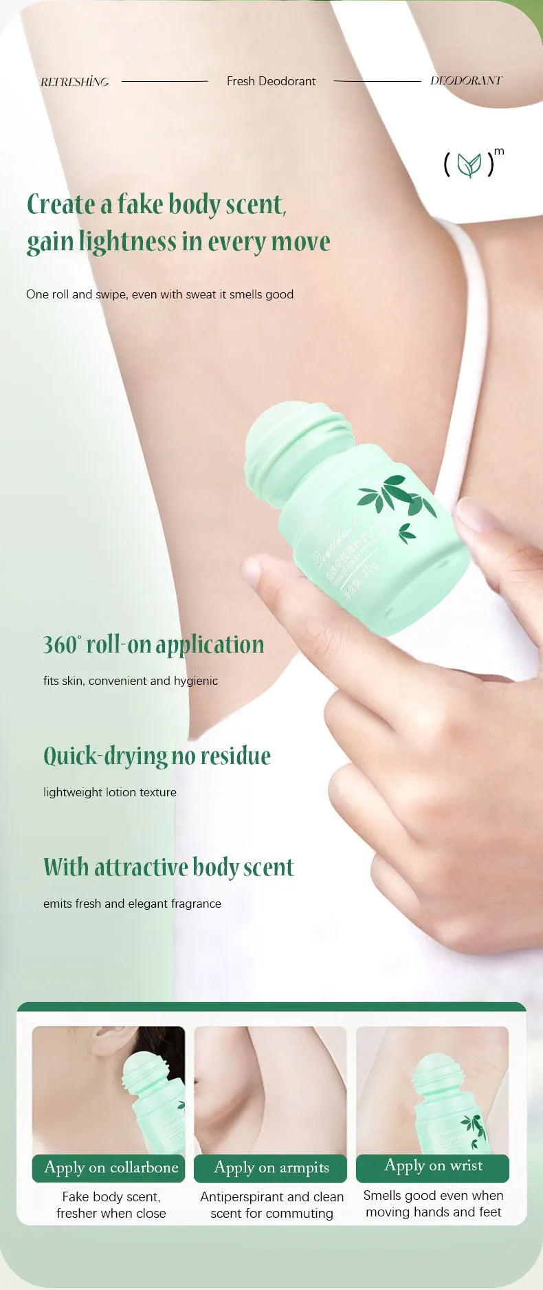 Sakura Scent Roll-On Deodorant for Long-Lasting Freshness - 12