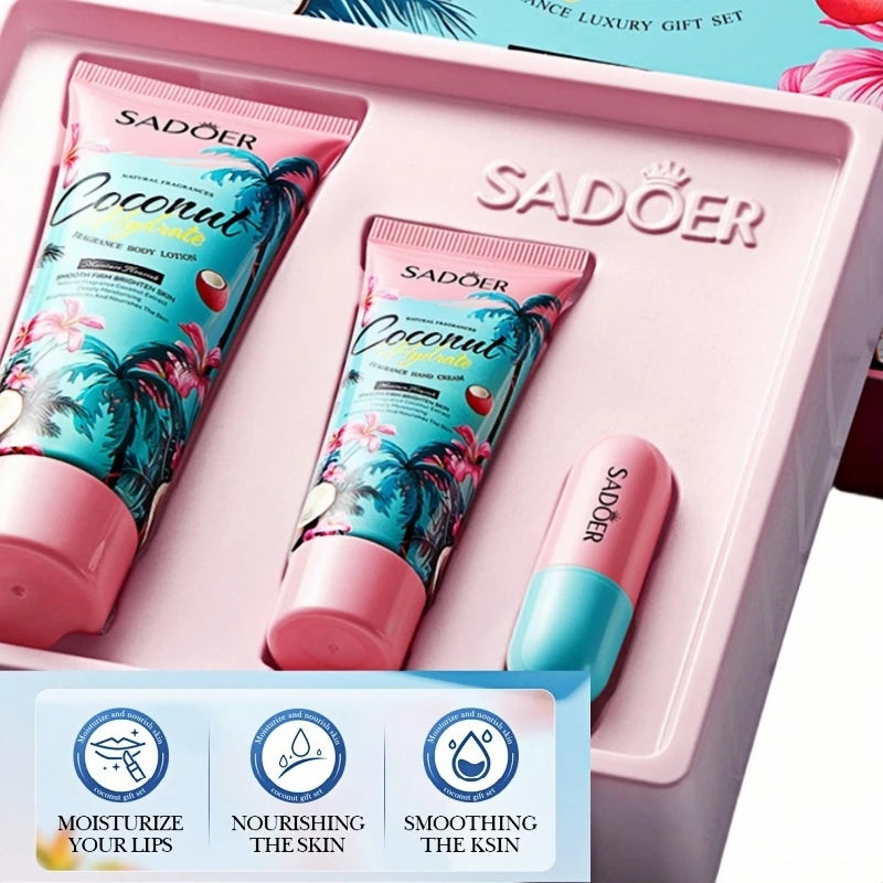 Coconut Water Hydrating Skin Care Gift Set - 6