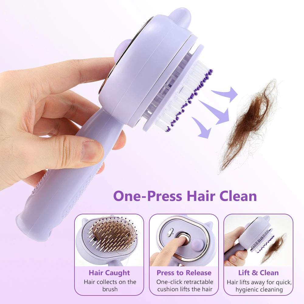 3-in-1 Hydrating Steam Hair Brush and Scalp Massager - 13