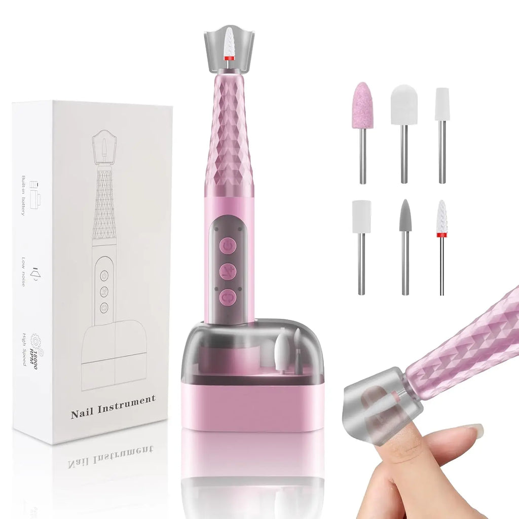 Portable Cordless Electric Nail Drill Kit