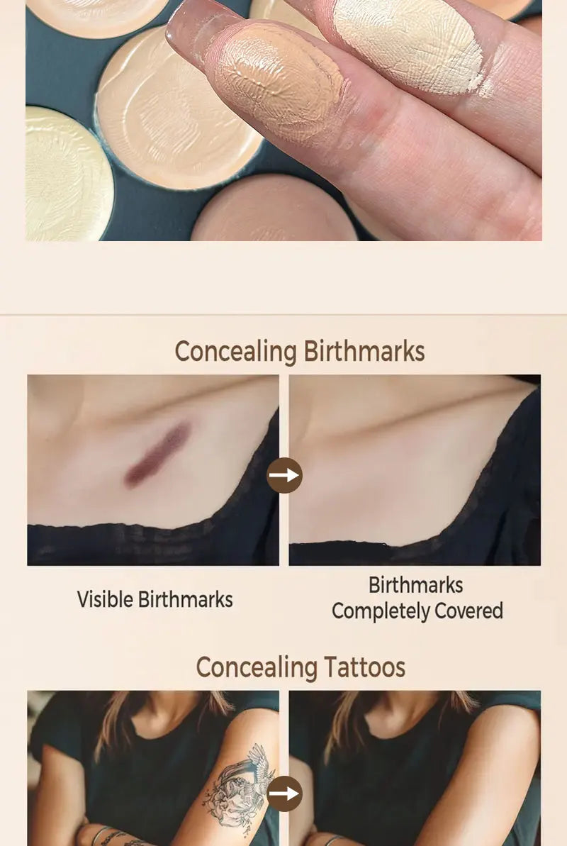 15-Color Professional Face Concealer Palette for Flawless Skin