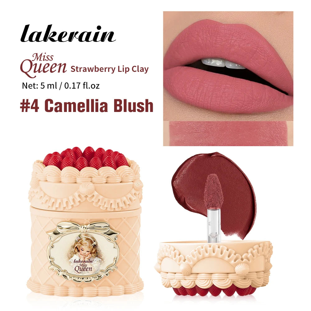 Velvet Matte Strawberry Lip Clay Cream
