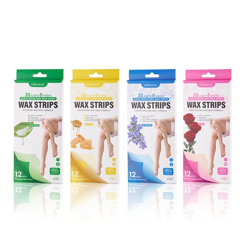Pain-Free Cold Wax Hair Removal Strips for Smooth Skin