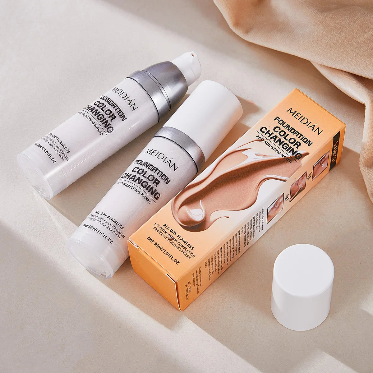 Color-Changing Liquid Foundation for Flawless Skin