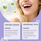 Portable Travel Mouthwash Sachets for Fresh Breath