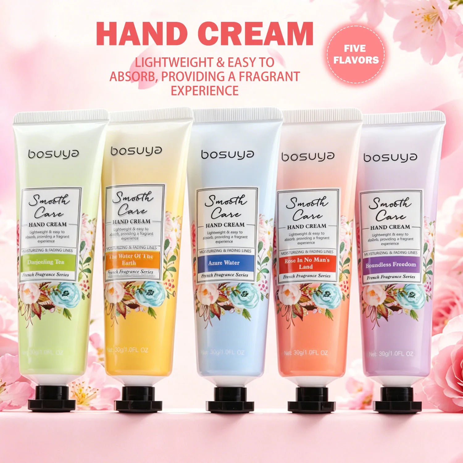 Moisturizing Floral Hand Cream Set for Dry Skin - 8