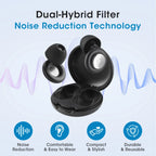 Reusable Noise Cancelling Silicone Earplugs for Sleep and Travel