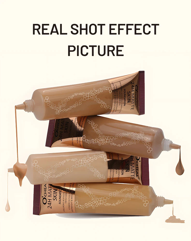 Long-Lasting Waterproof Matte Liquid Foundation