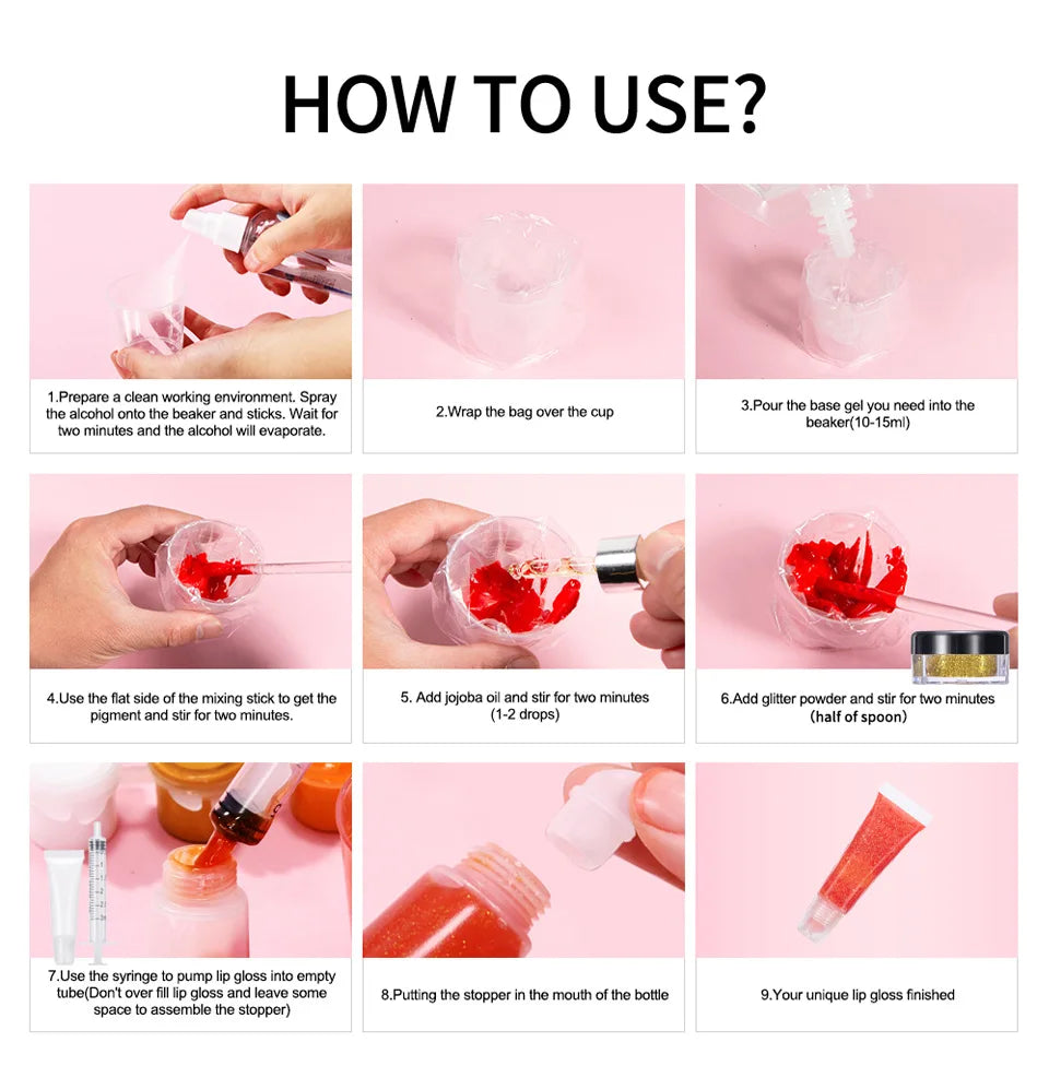 DIY Complete Lip Gloss Making Kit