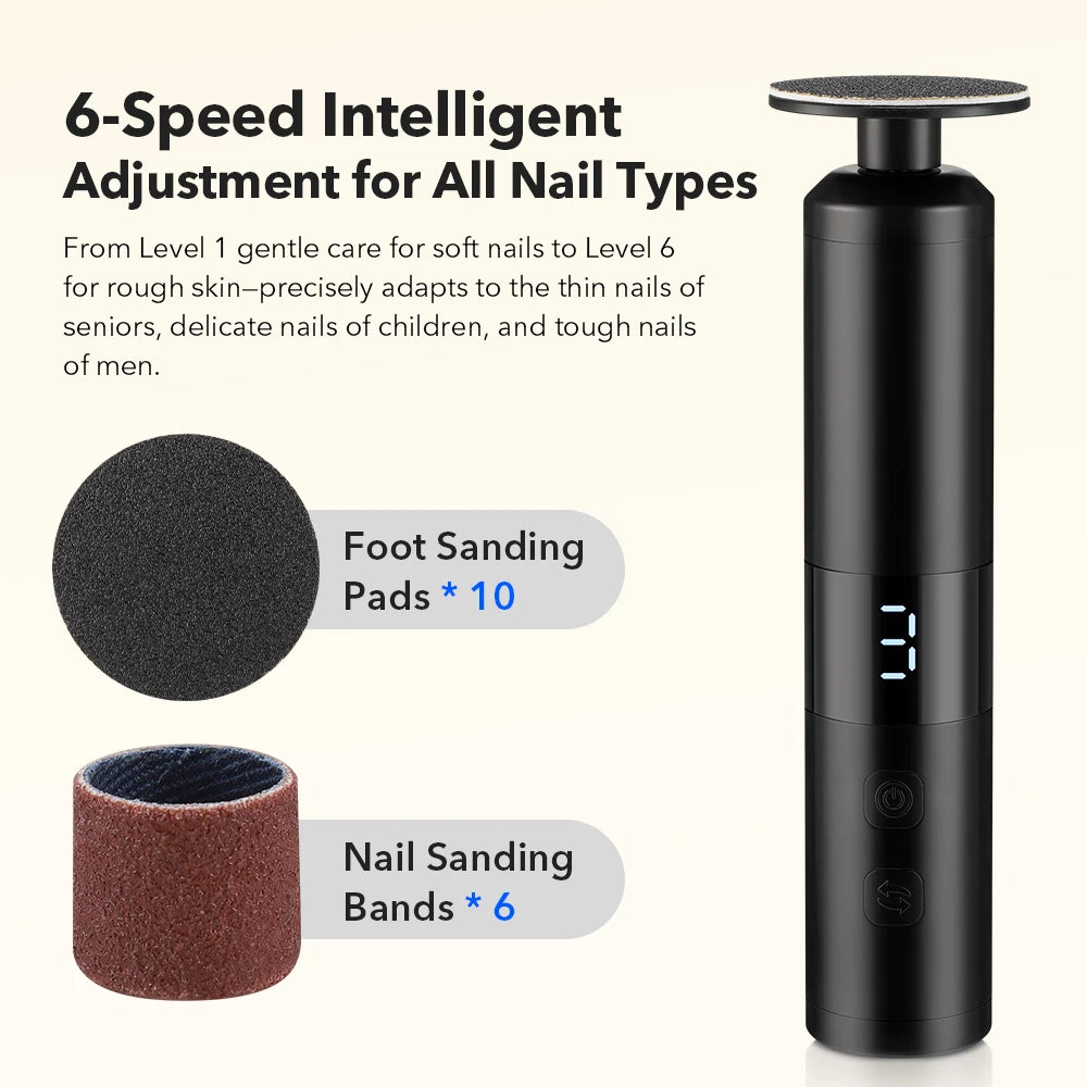 Electric Callus Remover and Professional Pedicure Kit - 3